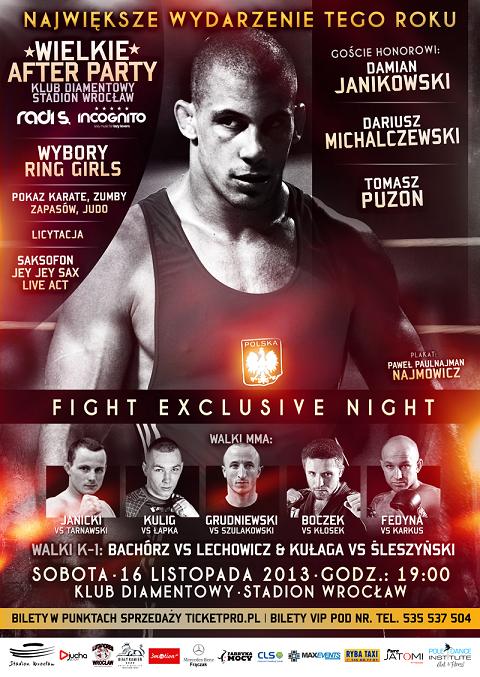 Oficjalny Plakat Gali Fight Exclusive Night MMAROCKS