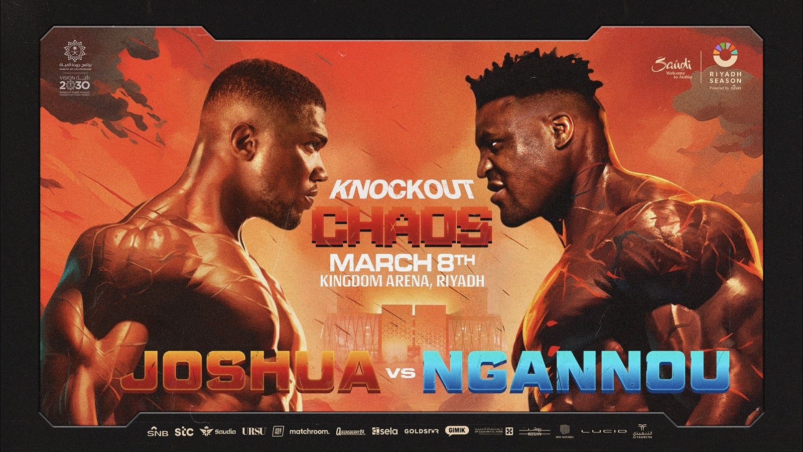 Anthony Joshua vs Francis Ngannou karta walk, szczegóły gali MMAROCKS