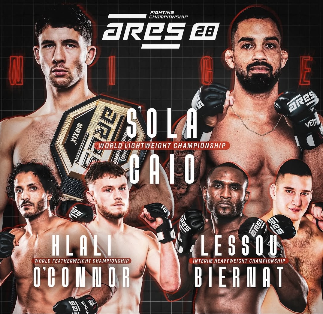 Ares FC 28: Sola vs Caio – wyniki gali z walką Pawła Biernata o pas