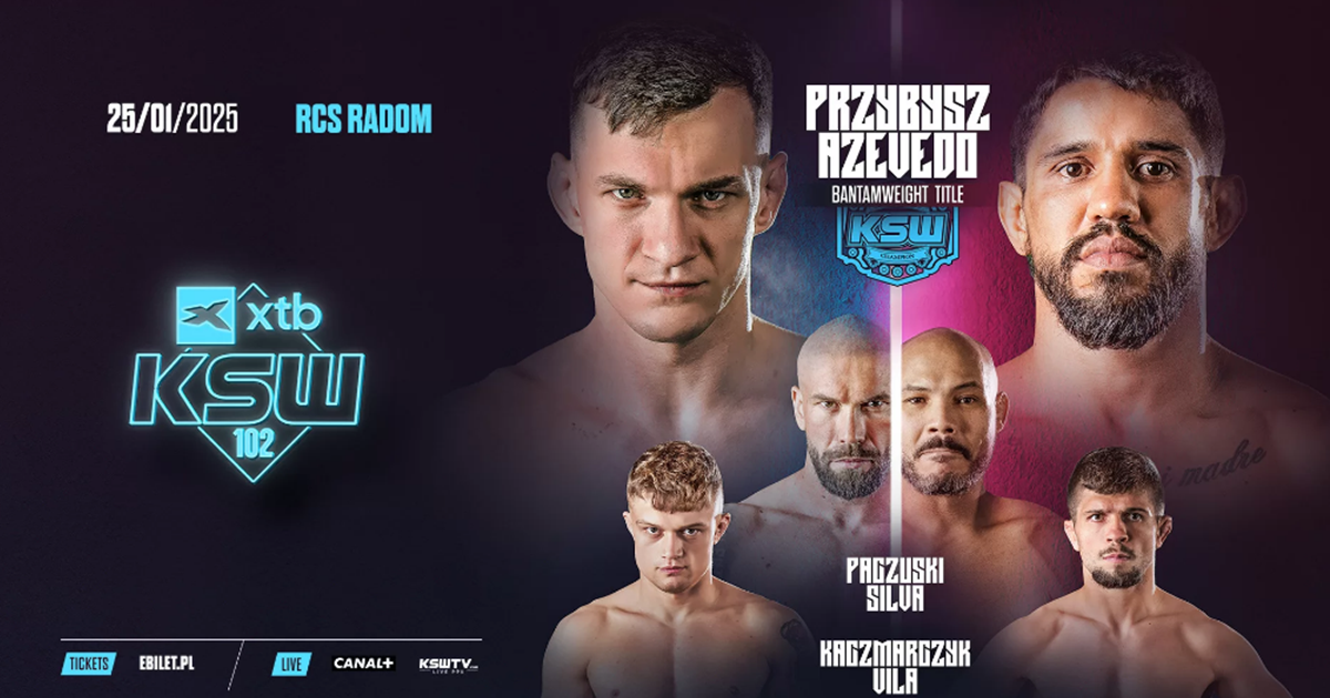 XTB KSW 102: Przybysz vs Azevedo – karta walk, informacje o transmisji gali