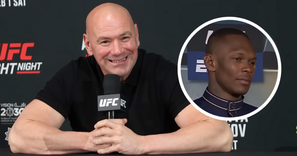 Mimo porażki, Dana White chwali Israela Adesanyę po gali UFC w Riyadh