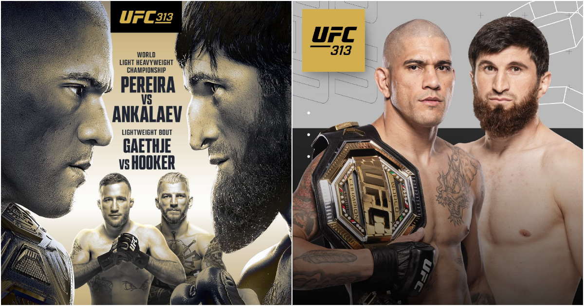 Oficjalny plakat promujący galę UFC 313: Pereira kontra Ankalaev