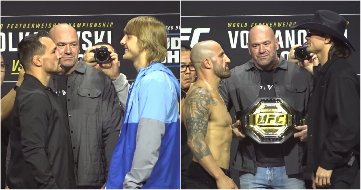 Volkanovski i Lopes, Chandler i Pimblett pierwszy raz oko w oko przed UFC 314 (WIDEO)